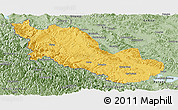 Savanna Style Panoramic Map of Zanda