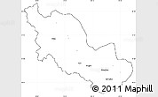 Blank Simple Map of Zanda, cropped outside