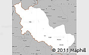 Gray Simple Map of Zanda