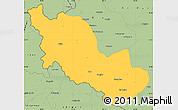 Savanna Style Simple Map of Zanda