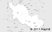 Silver Style Simple Map of Zanda