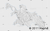 Silver Style Map of Zayu, single color outside