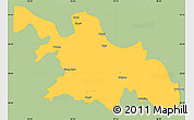 Savanna Style Simple Map of Zayu, single color outside