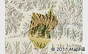 Satellite Map of Zhanang, lighten