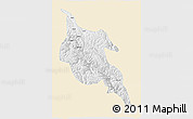 Classic Style 3D Map of Zogang, single color outside
