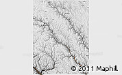 Physical 3D Map of Zogang, semi-desaturated