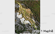 Satellite 3D Map of Zogang, darken
