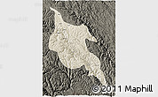 Shaded Relief 3D Map of Zogang, darken