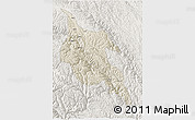 Shaded Relief 3D Map of Zogang, lighten