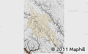 Shaded Relief 3D Map of Zogang, physical outside