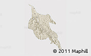 Shaded Relief 3D Map of Zogang, single color outside