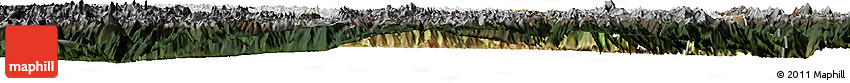 Satellite Horizon Map of Zogang, darken