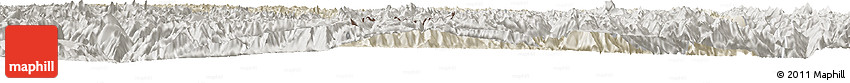 Shaded Relief Horizon Map of Zogang, semi-desaturated Shaded Relief Horizon Map of Zogang, semi-desaturated