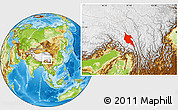 Physical Location Map of Zogang