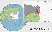 Savanna Style Location Map of Zogang, highlighted country, highlighted parent region