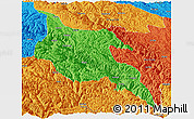 Political Panoramic Map of Zogang