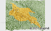 Savanna Style Panoramic Map of Zogang