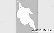 Gray Simple Map of Zogang, single color outside