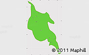 Political Simple Map of Zogang, cropped outside