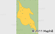 Savanna Style Simple Map of Zogang, cropped outside
