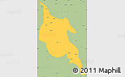 Savanna Style Simple Map of Zogang