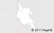 Silver Style Simple Map of Zogang, cropped outside