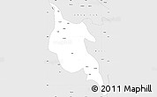 Silver Style Simple Map of Zogang