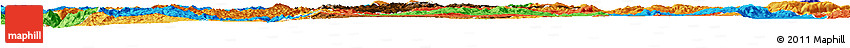 Physical Horizon Map of Anning, political outside