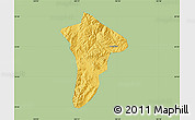 Savanna Style Map of Anning, single color outside