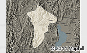 Shaded Relief Map of Anning, darken