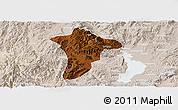 Physical Panoramic Map of Anning, lighten
