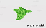 Political Panoramic Map of Anning, cropped outside