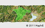 Political Panoramic Map of Anning, satellite outside