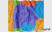 Political 3D Map of Baoshan