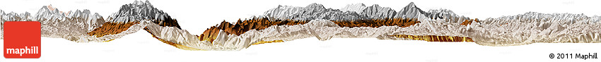 Physical Horizon Map of Baoshan, lighten