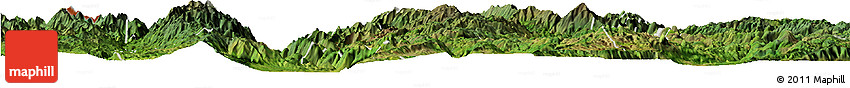 Satellite Horizon Map of Baoshan