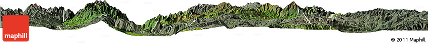 Satellite Horizon Map of Baoshan, semi-desaturated