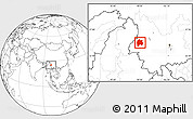Blank Location Map of Baoshan