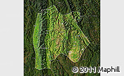Satellite Map of Baoshan, darken