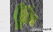 Satellite Map of Baoshan, desaturated