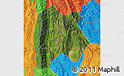 Satellite Map of Baoshan, political outside