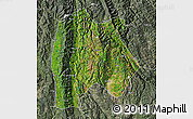 Satellite Map of Baoshan, semi-desaturated