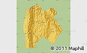 Savanna Style Map of Baoshan, single color outside