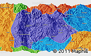 Political Panoramic Map of Baoshan