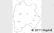 Blank Simple Map of Baoshan, cropped outside