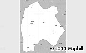 Gray Simple Map of Baoshan
