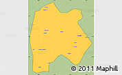 Savanna Style Simple Map of Baoshan, cropped outside
