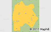 Savanna Style Simple Map of Baoshan, single color outside