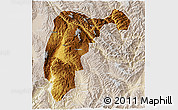 Physical 3D Map of Changning, lighten