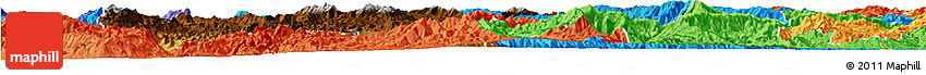 Physical Horizon Map of Changning, political outside